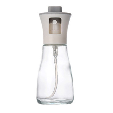 Pulverizator pentru Ulei, Cyrax, Pulverizator din Sticla pentru Otet sau Alte Lichide, Simplu Reincarcabil, Multifunctionale, 17.3 x 5.6 cm, Capacitatea 170 ml, Alb