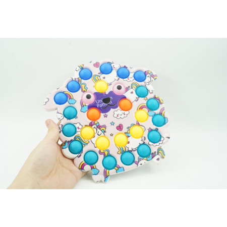 Cyrax Jucarie senzoriala antistres, Simple Dimple, Oaie, Multicolor, V4