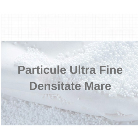 Masca de dormit, Cyrax, 2 in 1, cu Tetiera, din Particule de Spuma si Bumbac, Gri Deschis