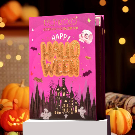 Paleta Iluminatoare, Cyrax, 6 Nuante, Halloween, Culori Calde, Dreptunghiulara, 160g, Valabilitate 24 Luni, 17.4x11.5x1.3 cm, Varianta A, Nude-Rose