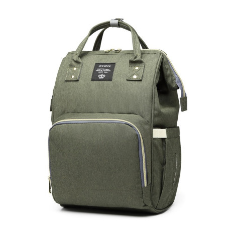 Rucsac Multifunctional pentru Mamici, Cyrax, din Panza Oxford, Compartimentare Multipla, Impermeabil, 43 x 18 x 26 cm, Verde Army