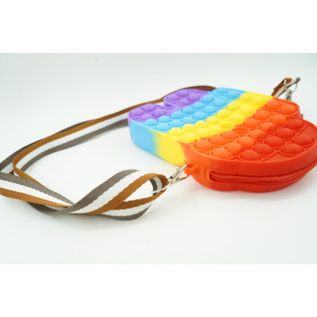 Jucarie antistres din silicon, Cyrax, Pop It Now and Flip It, Geanta mica, Among Us, Multicolor