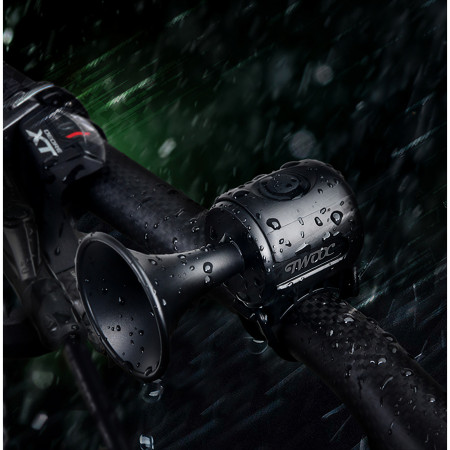 Claxon electric pentru bicicleta, Cyrax, rezistent la apa, 120 dB, negru