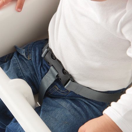 Scaun de masa telescopic pentru bebelusi si copii, Cyrax, cu Suport picioare si Centura de siguranta, reglabil pe inaltime, Varsta 6-32 luni, Albastru