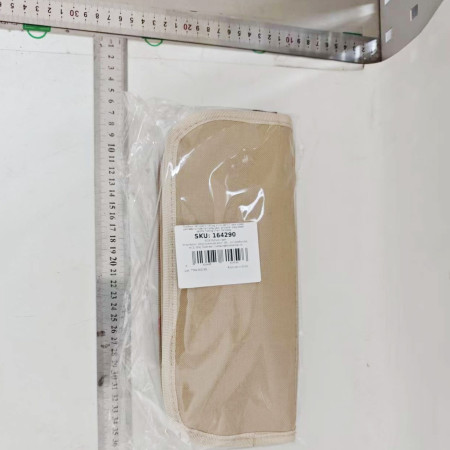 Scaun Taburet Pliabil pentru Camping,  pentru Adulti, Scaun Portabil, Pescuit, din Panza Oxford si Cadru Metalic, Mic 26 x 24 x 24 cm, Bej