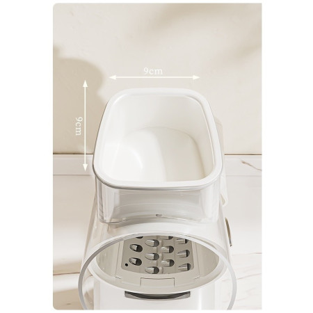 Razatoare Manuala, Cyrax, Rotativa cu Manivela, 10 Lame Interschimbabile, Anti-Stropire, 27 x 13 x 13 cm, Turcoaz