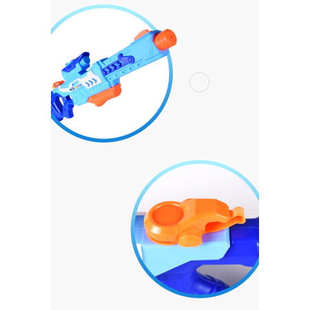 Pistol cu Apa pentru Copii, Rezervor, Pentru Piscina/Plaja, Cyrax, 6ani+,  Albastru, 1200ML