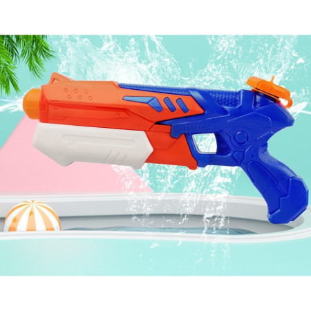 Pistol cu Apa pentru Copii, Rezervor, Pentru Piscina/Plaja, Cyrax, 6ani+,  Bleumarin/Rosu, 300ML