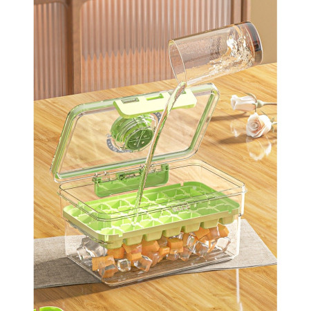 Forma de Gheata, Cyrax, Doua Straturi, Inchidere Etans, din PP+PET, 19 x 12 x 9.5 cm, Verde