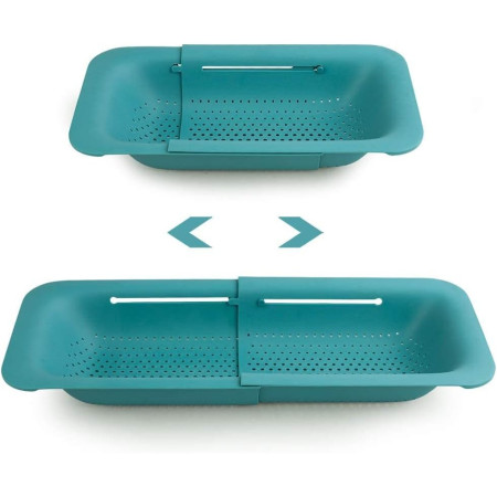 Cos pentru Scurgere Chiuveta de Bucatarie, Cyrax, Plastic, Telescopic, 36x20x5 cm, Verde