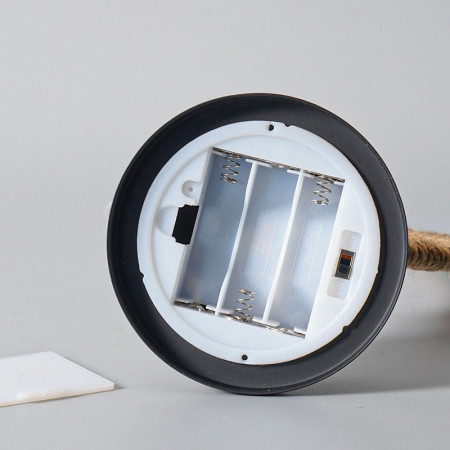 Lampa veghe  semi-luna cu stea din sticla, led, 28x15 cm, alb cald