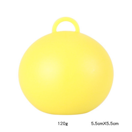Greutate pentru Baloane, Cyrax, Accesoriu Petrecere, 5.5x5.5 cm, 120 g, Galben