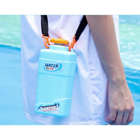 Pistol cu Apa pentru Copii, Rezervor 600ml, Cyrax, 14ani+, cu baterie 1200mAh, Electric Burst, Albastru/Alb, 1000ML