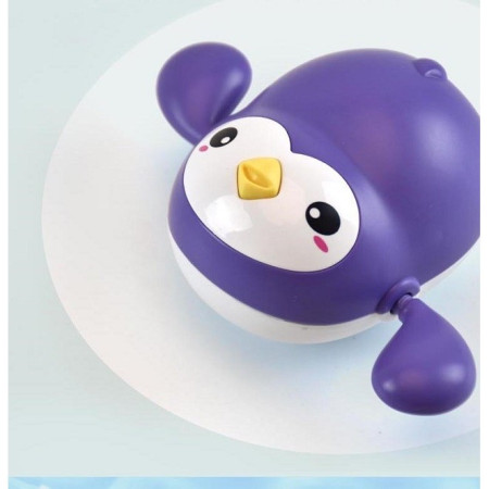 Jucarie de baie interactiva pentru copii, Cyrax, pinguinul mov