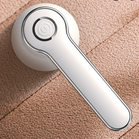 Aparat Pentru Curatat Scame, Par Si Praf,  Pentru Diferite Tipuri De Material, Cu Lame Din Otel Inoxidabil, Incarcare Prin USB Type-C, Cu Perie De Curatare si Cablu USB Incluse, Alb, 20 x 8.8 x 8.5 cm