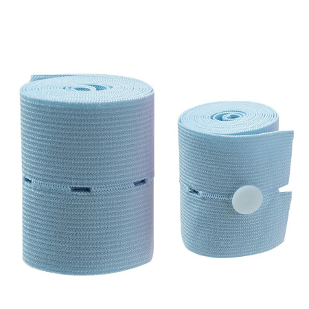 Set 2 Centuri de Monitorizare a Ritmului Cardiac Fetal,  Material Moale si Elastic, 6 x 130 cm, Albastru