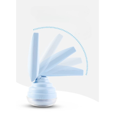 Aparat Pentru Curatat Scame, Par Si Praf,  Trimmer pentru Diferite Tipuri De Material, Cu Lame Din Otel Inoxidabil, Maner Flexibil, Incarcare Prin USB, 13x8 cm, Albastru