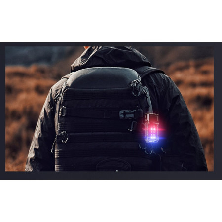 Lanterna UV LED Portabila,  Incarcare USB Tip C, Raza 50 m, 5W, 3 Culori de Lumina, 1200 mAh, 8 x 2 x 4.2 cm, Transparent Fluorescent