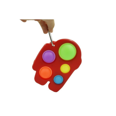 Jucarie Antistres Cyrax - Fidget Toy, Simple Dimple, Among us, Rosu