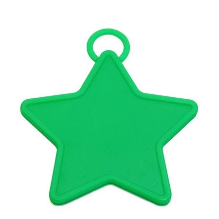 Set 4 Greutati pentru Baloanele cu Heliu, Cyrax, 60 grame, 15 grame fiecare, Plastic, Forma Stelute, Multicolor