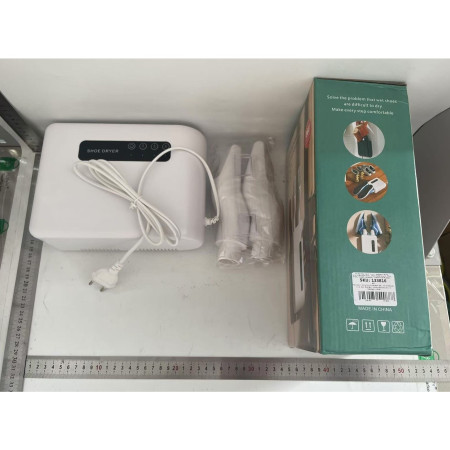 Uscator de Pantofi,  Functie de Uscare, Dezinfectie, Dezodorizare, Montaj pe Perete fara Perforare, din PVC, Silentios, Timer, Alb