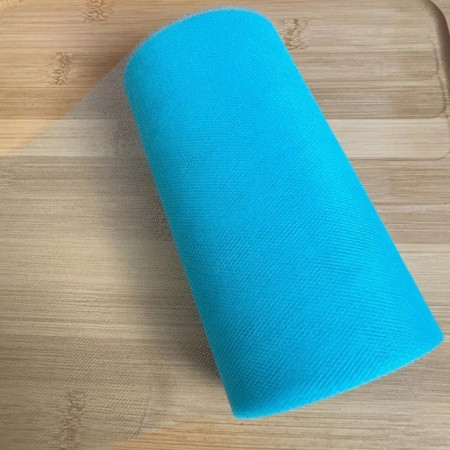 Tul Decorativ, Cyrax, 15 cm Latime, 22 cm Lungime, din Poliester, Albastru