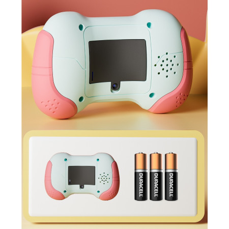 Jucarie Interactiva Cyrax, Tip Consola Pop It, 6 butoane functionale, 5 Moduri de Joc, 600 Niveluri, + 3 ani, Rosu/Gri