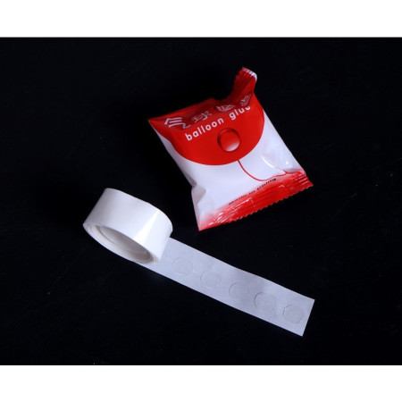 Rola Dubla-Adeziva, Cyrax, pentru Lipit Baloane, 100 de Buline cu Diametru 1.2 cm, Transparent