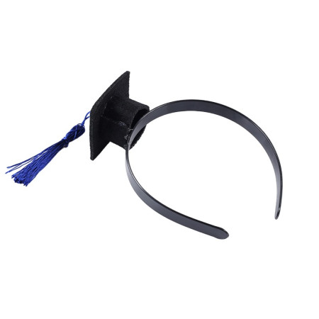 Coronita pentru Absolvent, Cyrax, Bentita cu Toca, Marime Universala, Tematica Absolvire, Negru-Albastru