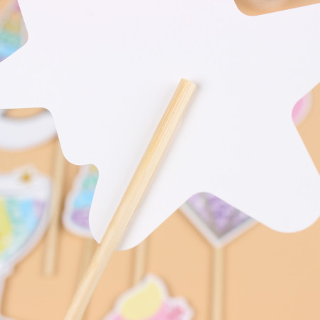 Set 12 Accesorii pentru Petrecere, Cyrax, Props pentru Photo Corner, Tema Aniversare Copii, Multicolor