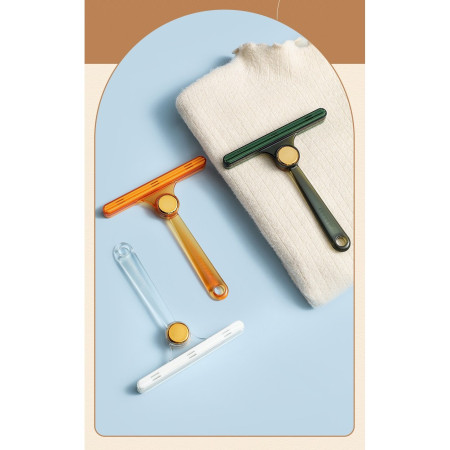 Perie de Indepartare a Scamelor,  pentru Haine si Par de Animale, cu Doua Fete, Manual, Multifunctional, 12x14.5 cm, Accesoriu pentru Casa, Portocaliu