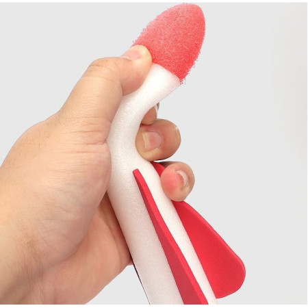 Cyrax Jucarie pentru copii, lansator rachete cu piciorul, un lansator, 3 rachete, fara lumina