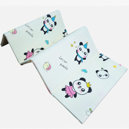 Covoras de Joaca pentru Copii Termic cu 2 Fete, Cyrax, Model Ursuleți si Delfini, cu Spuma, Impermeabil, Antiderapant, 200cm x 180cm x 1cm