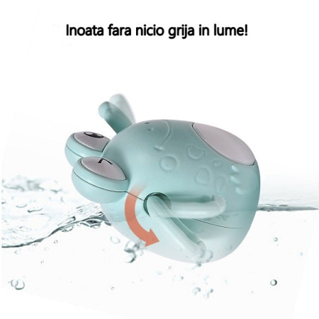 Jucarie de baie pentru copii, Cyrax, broscuta bleu