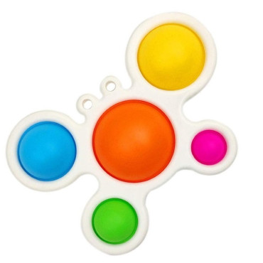 Jucarie Antistres Cyrax - Fidget Toy, Simple Dimple, Crab, Multicolor