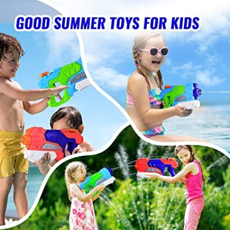 Pistol cu Apa pentru Copii, Rezervor, Pentru Piscina/Plaja, Cyrax, 6ani+,  Verde/Albastru, 550ML