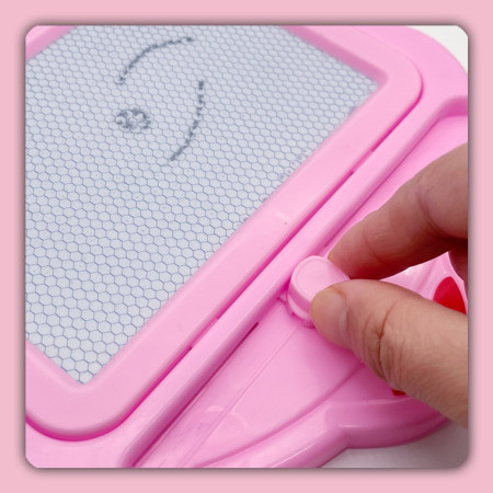 Tabla Magnetica pentru desen Cyrax, Pix, forma Soricel, dimensiuni 23x26.5 cm, Dezvolta Creativitatea, Roz