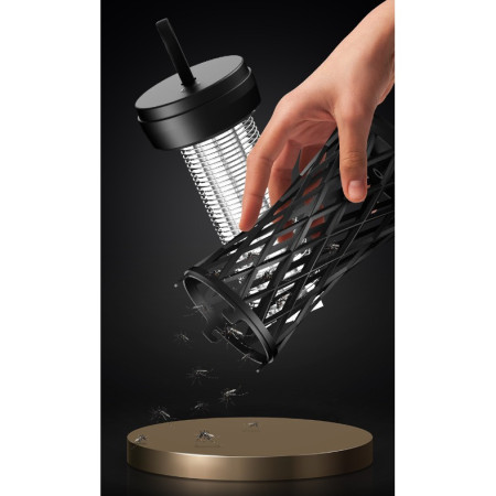 Lampa Anti-Insecte,  Lumina UV, Electrica, Incarcare USB, 5V, 1A, Silentioasa, 12 x 6 m, Negru