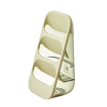 Suport - Organizator pentru Tacamuri, Cyrax, 3 Compartimente, Suport pentru Cosmetica, Ustensile, Material PP Durabil, 33 x 16 x 15 cm Verde