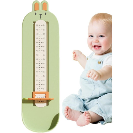 Dispozitiv de Masurat Talpa Piciorului pentru Bebelusi, Cyrax, 6-24, Model Iepuras, Verde