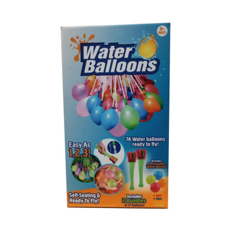 Set 2x Pistol cu Apa pentru Copii, Cyrax, 6ani+, cu baloane de apa, Albastru + Roz, 1x 600 ML +  1x 550 ML