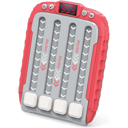 Jucarie Interactiva, Cyrax, Joc Rhythm, +3 Ani, din ABS, 6 Niveluri, 15 x 3 x 11 cm, Functie Muzicala, Rosu