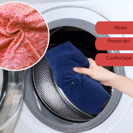 Perna Ortopedica pentru Picioare, Cyrax, Multifunctionala, Confortabilă, in Forma de Inima, Spuma cu Memorie, Curea Anti-cadere, 25x23x13 cm, Roz