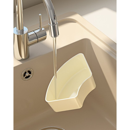 Cutie de Depozitare pentru Alimente, Cyrax, cu 6 Compartimente, pentru Condimente, Fructe, Legume, cu Manere de Prindere, Rotativa 360 de Grade, Inchidere Ermetica, 32x10 cm, Alba