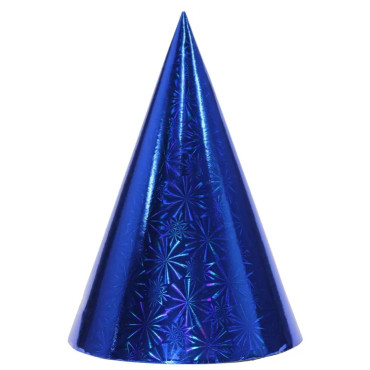Set 6 Coifuri Metalizate, Cyrax, pentru Petrecere, Tematica Aniversare, Albastru