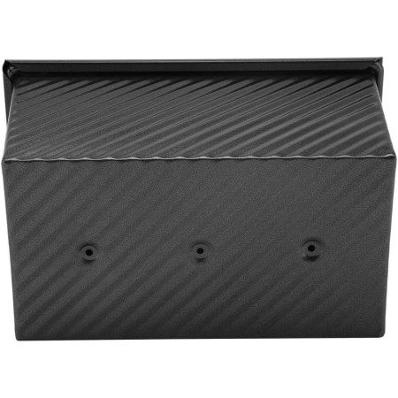 Tava pentru Paine, Cyrax, din Otel Carbon, 450 g, cu Capac, Antiaderenta, 21 x 11 x 11.5 cm, Negru