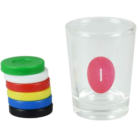 Joc de Baut Gravitational Cyrax, pentru Petreceri, Interactiv, pana la 6 Jucatori, Pahare de Shot Incluse, 25.5 x 6.7 x 27.5 cm, Rosu