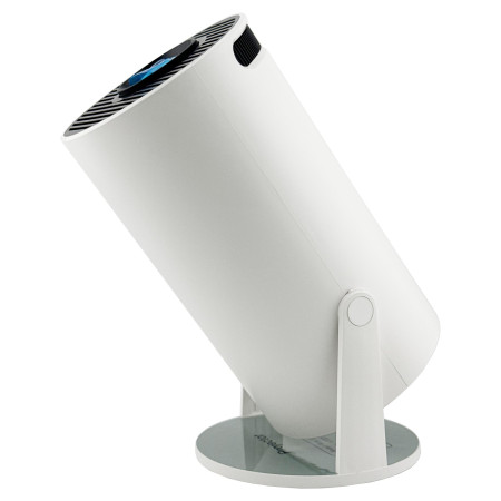 Video Proiector Portabil cilindric HY300,  Inteligent, HD 1280×720, Wireless, Compatibil cu Android/iOS, AC, 19 x 11 x 9 cm, Alb