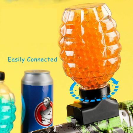 Munitie, Cyrax, 20.000 Bile Gel pentru pistoale de jucarie Gel Blaster, Sticla Ananas 10.5x6.5 mm, Albastru