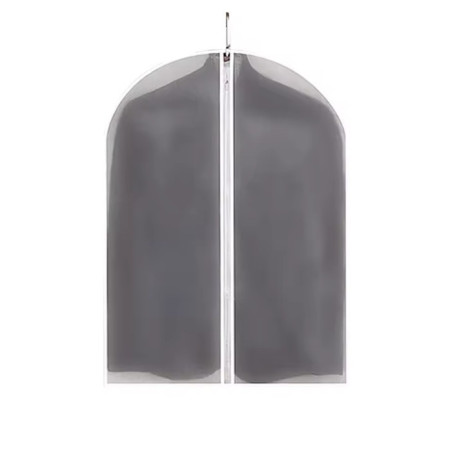 Set 5 Huse de Depozitare cu Fermoar,  pentru Haine, de Protectie, pentru Voiaj, Netesut, Rezistent la Praf, 60x80 cm, Transparent-Alb